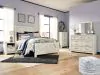 Ashley Furniture B331B6 Bellaby - Queen Crossbuck Panel Bed - Whitewash