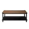New Classic T4138-3P-BRN Linea - 3 Piece Occasional Set (1 Coffee & 2 End Tables) - Black / Brown