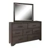 Samuel Lawrence Furniture S462-430 Granite Falls - Beveled Dresser Mirror - Espresso Brown