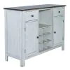 Liberty Furniture 186W-SR4836 Liberty Furniture 186W-SR4836 Carolina Crossing - Server - White / Antique Honey