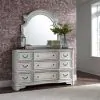 Liberty Furniture 244-BR34 Magnolia Manor - 9 Drawer Dresser - Antique White