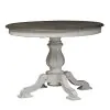 Liberty Furniture 244-DR-O5PDS Liberty Furniture 244-DR-O5PDS Magnolia Manor - 5 Piece Pedestal Table Set - Antique White