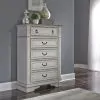 Liberty Furniture 520-BR-CSLDMC Liberty Furniture 520-BR-CSLDMC Abbey Park - 4 Piece Bedroom Set (California King Sleigh Bed, Dresser & Mirror, Chest) - Antique White