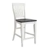 Liberty Furniture 417-DR-5GTS Allyson Park - 5 Piece Gathering Table Set - Wirebrushed White / Charcoal