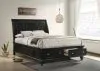 CoasterEssence 201329KE Sandy Beach - Wood Eastern King Storage Panel Bed - Black