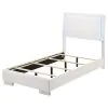 CoasterEssence 203500T Felicity - Wood Twin LED Panel Bed - White High Gloss