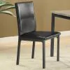 CoasterEveryday 100612 Garza - Upholstered Dining Side Chairs (Set of 2) - Black