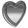 CoasterEssence 961535 Aiko - Heart Shaped LED Light Wall Mirror - Silver
