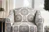 Furniture of America SM8141-CH-FL Misty - Chair - Ivory / Pattern