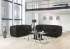 Furniture of America FM61002BK-LV Aversa - Loveseat - Black