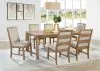 Coaster Fine Furniture 109101-S7 Bruner - 7 Piece Rectangular Dining Set - Natural Brown
