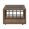 Liberty Furniture 525-OT1010 Bayhill Trellis - Cocktail Table - Honey / Black Metal Accents