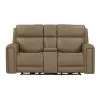 Liberty Furniture 7021TO-23P Liberty Furniture 7021TO-23P Camden - Loveseat With Console P3 & ZW - Aline Toast