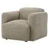 Coaster Fine Furniture 509816 Dorset - Fabric Upholstered Round Track Arm Accent Chair - Brown