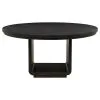 Coaster Fine Furniture 115390-S7A Leandro - 7 Piece Round Dining Table Set - Burnished Black