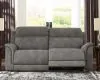 Ashley Furniture 5930147 Next-Gen Durapella - 2 Seat Power Reclining Sofa Adj Hdrest - Slate