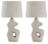 Ashley Furniture L243664 Chadrich - Paper Table Lamp (Set of 2) - Antique Beige