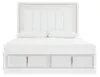 Ashley Furniture B822B5 Ashley Furniture B822B5 Chalanna - California King Upholstered Storage Bed - White