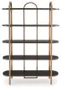 Ashley Furniture A4000589 Brentmour - Bookcase - Brown / Gold Finish