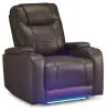 Ashley Furniture 1610413 Schooner Rocks - Power Recliner / Adj Headrest - Umber