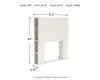 Ashley Furniture EB1024-163 Aprilyn - Twin Bookcase Headboard - White