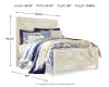 Ashley Furniture B331B6 Bellaby - Queen Crossbuck Panel Bed - Whitewash