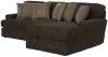 Jackson Furniture Industries 4376/76/46-49 Jackson Furniture Industries 4376/76/46-49 Mammoth - 2 Piece Sofa Chaise With RSF Chaise - Chocolate
