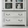 Liberty Furniture 237-CB4490 River Place - Curio Base - Riverstone White & Tobacco