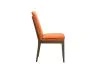 New Classic D7185B-20-ORG Maggie - Dining Chair With Cushion (Set of 2) - Terracotta / Walnut