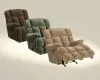 Jackson Furniture Industries 65412-2334/36 Jackson Furniture Industries 65412-2334/36 Cloud 12 - Power Chaise Rocker Recliner - Camel