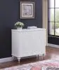 Coaster Fine Furniture 950411 Cardella - 2 Door Mandala Accent Cabinet - Distressed White
