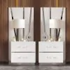 New Classic 00-1840-2NSP Europa - 2 Nightstands With Panels - White