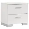 Coaster Fine Furniture 203511F-S5 Felicity - 5 Piece Full Bedroom Set - White High Gloss