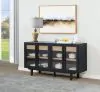 Coaster Fine Furniture 108545BLK Middleton - 4-Door Sideboard Server With Dual Drawers - Black