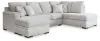 Benchcraft® 20904S1 Benchcraft® 20904S1 Gabyleigh - 2-Piece Sectional With Laf Chaise - Nickel