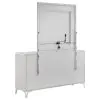 Coaster Fine Furniture 215793M Cassia - 6-Drawer Dresser Cabinet With Mirror - White High Gloss