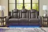 Ashley Furniture 3660215 Ashley Furniture 3660215 Fyne-Dyme - Power Reclining Sofa With Adj Headrest - Shadow