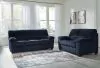 Ashley Furniture 24205/38/35 Ashley Furniture 24205/38/35 SimpleJoy - 2 Pc. - Sofa, Loveseat - Navy