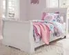 Ashley Furniture B129/31/36/63/62/82 Ashley Furniture B129/31/36/63/62/82 Anarasia - 5 Pc. - Dresser, Mirror, Twin Sleigh Bed - White
