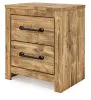 Ashley Furniture PCB1580-92 Maystonna - Two Drawer Night Stand - Brown