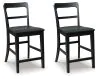 Ashley Furniture PCD824-124 Greddinton - Barstool (Set of 2) - Black