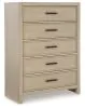 Ashley Furniture B602-46 Calmoro - Five Drawer Chest - Gray