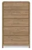 Ashley Furniture PCB1121-46 Gramburg - Five Drawer Chest - Warm Natural Brown