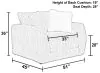 Jackson Furniture Industries 220601-1760/26-2555/01 Jackson Furniture Industries 220601-1760/26-2555/01 Bankside - Chair & 1/2 - Parchment