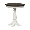 Liberty Furniture 417-OT1021 Allyson Park - Chair Side Table - Wirebrushed White / Charcoal