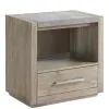 Riverside Furniture 39398 Intrigue - 1 Drawer Nightstand - Light Brown