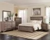 CoasterEveryday 204191Q-S5 Kauffman - 5 Piece Queen Bedroom Set - Washed Taupe