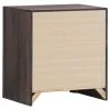 CoasterEveryday 207042 Brantford - 2-Drawer Nightstand - Barrel Oak