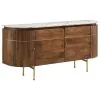 CoasterElevations 105145 Ortega - 4 Door Marble Top Sideboard Buffet Cabinet - Natural