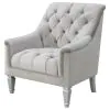 CoasterElevations 508463 Avonlea - Velvet Upholstered Sloped Arm Chair - Pearl Silver